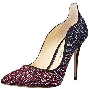 Jessica Simpson Women's Wayva Pump, Black/Amethy, 7.5